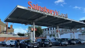 Drivers filling up vehicles at a petrol station in South West London.